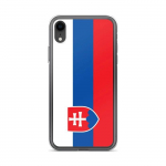 Coque iPhone XR - PIXELFORMA - Drapeau de la Slovaquie - Kaitse t&auml;ielik - Silikoonist supp - Supp