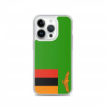 Coque T&eacute;lephone Drapeau Zambie &ndash; iPhone 14 Pro