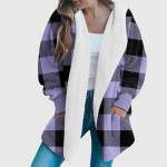 Moodne naiste pikkade varrukatega kudum ja talvekardigan kampsun &uuml;hev&auml;rviline mantel S