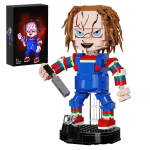 Chucky Brickheadz ehitusklotside komplekt filmist Childs-Play, &otilde;udusfiguuride mudel-m&auml;nguasjad Halloweeni kingitusteks(494 TK) S
