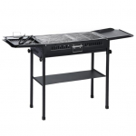 Pikk S&uuml;si BBQ Grill Suur BBQ Grill Kokkupandava K&uuml;ljelauaga Telkimise BBQ Grill Aeda Tagahoovi Peole Piknikule K&uuml;psetamiseks (47.28x25.61x25.61 tolli) 1 Set