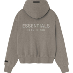 Fear of God Essentials Klassikaline fliisist lukuga kapuutsikas Homestead Heather Meeste pealisr&otilde;ivad Beež 192SP254783F XS gray