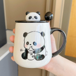 Kruus Kinkekarp Uus Stiil Naiste Panda Tass Suveniir Keraamiline Veetass Kohvitass 301-400ml