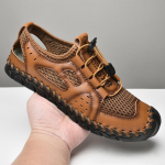 Suvised meeste vabaajajalatsid Nahast sandaalid hingavad v&otilde;rkkingad 48