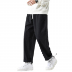 Jaapani t&auml;navar&otilde;ivad meeste Harajuku p&uuml;ksid meeste laia s&auml;&auml;rega p&uuml;ksid hip-hop elastne v&ouml;&ouml;koht lahtised sportlikud vabaaja dressip&uuml;ksid M must