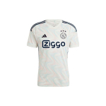 Adidas Ajax Amsterdam 23/24 v&otilde;&otilde;rsiljas&auml;rk graafilise tr&uuml;kiga l&uuml;hikeste varrukatega mehed Spordir&otilde;ivad Helesinine HZ7717 XL