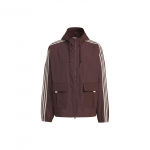 Adidas Originals Toc Jope Funktsionaalne Tuulekindel Kootud Spordi Lahtine Kapuutsiga Jope Meeste &Uuml;ler&otilde;ivad Tumehall Pruun JG1518 XL