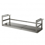 Laiendatav riiuli all hoiuresti Perforatsioonivaba rippuv, l&uuml;katav riiuli all kapi organiseerija roostevabast s&uuml;sinikterasest k&ouml;&ouml;gisahver t&ouml;&ouml;laud S must