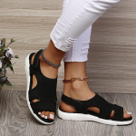 Suvised naistemood kootud sandaalid Naiste kalasuu ja lameda p&otilde;hjaga k&otilde;ik sobivad &otilde;&otilde;nsad hingavad elastsed lendavad kootud mugavad spordisandaalid 45 veinipunane v&auml;rv