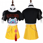 Rumi Zoey ja Mira Cosplay Kost&uuml;&uuml;mid Anime Kpop Deemonik&uuml;tid Rolim&auml;ngu &Uuml;htne Halloween Karnevali Peo R&otilde;ivastus Naistele T&uuml;drukutele S