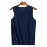 Meeste talvine &otilde;mblusteta termovest V-kaelusega varrukateta termopesu, paksendatud elastne &otilde;huke s&auml;rk, termotopsid 5XL tumesinine v&auml;rv