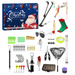 H&auml;id j&otilde;ule advendikalender Kalastus j&otilde;ulude tagap&ouml;&ouml;rdumine, Kalastusvarustus advendikalender kalameestele t&auml;iskasvanud meestele teismelistele poistele 24-p&auml;evane tagap&ouml;&ouml;rdumine 24 tk One Size sinine