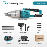 YOFIDRA 1500W Juhtmeta Elektriline Tolmuimeja Kaasaskantav Laetav Kodune Puhastusj&otilde;udlusvahend Makita 18V Aku Pin-ile 1xBattety-EU Plug