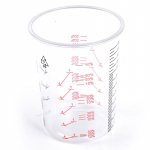 10 tk 600 ml plastist v&auml;rvi segamistopsid Segamisn&otilde;u v&auml;rvi segamise kalibreeritud tass