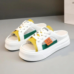 Suvine Uued Naiste sandaalid Mood hingav Suurendus Baotou Poolsussid Naiste V&auml;ikesed Valged Kingad Seksikas Kleit Sandaalid Zapatillad 42