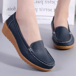 Mustad Naiste Kingad Pehmest Nahast Kingad Kontsadega Mokassiinid Lamedad Kingad Naiste Mokassiinid Vabaaja Zapatos Mujer Lamedad Naiste Jalatsid 35 tumesinine v&auml;rv