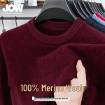 JOW Meeste 100% meriinovillast &uuml;mara kaelusega kampsun L/50