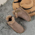 Naiste lumesaapad, soojad pl&uuml;&uuml;sist libisevad Solid Plus Size Mood naiste poolsaapad Naiste talve mugavad puuvillased kingad UUS 37