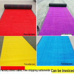 V&auml;rviline kunstmuru matt - Punane, Sinine, Lilla, Kollane v&auml;litingimustes kaunistamiseks 2cm Dense Pure Red