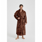 Meeste &scaron;aalikraega flanellist hommikumantlid t&auml;ispikkuses fliisist hommikumantlid pehmed spaa hommikumantlid taskutega kohevad spaa hommikumantlid meestele talvised hubased soojad spaa pikad hommikumantlid M tumepruun v&auml;rv