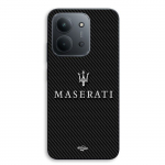 Coque de t&eacute;l&eacute;phone - MANIACASE - Xiaomi Redmi 15C 5G - Silicone TPU - Souple - Carbone blanc valge