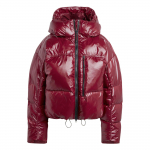Adidas Stella McCartney Truenature Tepitud Logoga L&uuml;hike Vaba L&otilde;ikega T&otilde;mblukuga Puhviparkka Naistele jakid Tume-punane IW3843 L