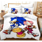 Sonic Kolme Seeria, Kolmeosaline Voodipesu Kodutekstiili Komplekt EU Single 135x200cm