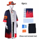 Portgas&middot;d&middot; Ace Cosplay Kost&uuml;&uuml;m T&auml;iskasvanutele V&auml;ga Taastatud One Piece Tegelase &Uuml;htne L