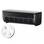 Seinale kinnitatav konditsioneeriventilaator Kaasaskantav konditsioneeriventilaator 3 kiirusega reguleeritav jahutav elektriventilaator koduks, k&ouml;&ouml;ki, magamistuppa must