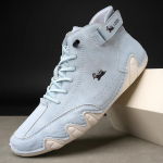 Meeste Nahast Vabaaja Toss Pehme Sisetallaga &Uuml;mara Ninaga Mugavad Paaris Mokassiinid Luksuslik Mood Matkamine Naiste Pahkluusaapad Valged Tennised 37 taevasinine v&auml;rv