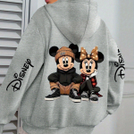 Disney Mickey Minnie Prindiga Moodne Vabaaja Puuvillane Meeste Kapuutsiga Kampsun L&otilde;tv Pehme Mugav Topp Unisex S&uuml;gis ja Talv S