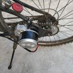 36V 350W Elektriratta &uuml;mberehituskomplekt E-Bike Harjasmootori komplekt Vasakpoolne Ketivedu Elektrilise Maastikuratta &uuml;mberehituskomplekt must