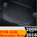 Veoautode Pagasiruumi Matt Veekindel AUTO Tagumine Pagasiruumi Vaip K&otilde;rgete &Auml;&auml;ristega Lasti Alusmatt Vooderdis Sobib Mercedes-Benz GLK 2009 2010 Brown