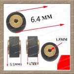4 tk/komplekt Vasktekk Klambripressrull Lindistaja Kassett Sharp SONY Technicsile 4PCS (6.4 * 5.5 * 4.7 * 1