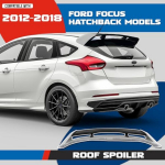 Katuse spoiler &uuml;hilduv 20122018 Ford Focus luukp&auml;ra mudelitega Tagumine tuulespoiler Plastik Hall Must V&auml;rvitud Parandatud Aerod&uuml;naamilisuse United States
