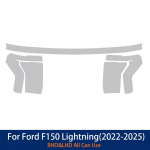 Ford F-150 Lightning -2025 F150 jaoks Suitsutatud Must L&auml;bipaistev Auto Esitulede TPU PPF Komplekt L&auml;ikiv Kaitsekile Kleebis Tarvikud for F-150 Lightning puhas