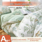 Kategooria A 100% puuvillane kahepoolne voodipesukomplekt (4-osaline, puuvillane lina ja tekikott, &uuml;hiselamu kaheinimese/&uuml;heinimese 3-osaline komplekt) 150x200cm duvet cover