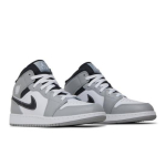 Air Jordan 1 Mid GS Light Smoke Grey Retro tossud 554725-078 EU 35.5 hall v&auml;rv