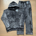 Hell Star pestud kulutatud lai kapuutsiga dressipluus ja pikad p&uuml;ksid meeste komplekt M