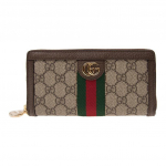 Gucci Ophidia Logoriba Web Pikk T&otilde;mblukuga L&otilde;uendi ja Nahast Rahakott Unisex Rahakott Eebenipruun 523154-96IWG-8745 Basic Set (Bag+Dust Bag)
