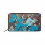 Gucci Klassikaline GG Muster Kaetud Kangast Rahakott Naiste rahakott Hele-sinine Kamuflaaž 834694-FAFIB-8941 Gift Set(Basic Set+Box+Shopping Bag)