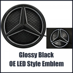 Mercedes Benz A-klassi W176 2016-2018 A180 A200 A250 jaoks H&otilde;bedane ja Must 3D Efektiga Stiilis Esiv&otilde;re T&auml;hega Embleem Logo