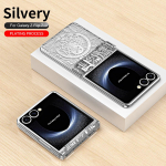 Masina legendi plaaditud &uuml;mbris Samsung Galaxy Z Flip 7 5G ZFlip7 Flip7 jaoks, kaitsev, kokkupandav, p&otilde;rutuskindel, k&otilde;vast plastikust telefoni kate Galaxy Z Flip7