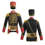 Halloweeni &otilde;ukonna kindral cosplay kost&uuml;&uuml;m, keskaegse tsirkuse &otilde;ukonna kolonel cosplay kost&uuml;&uuml;m XL black