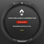 Rattakatted Auto S&uuml;sinikkiust Nahast Roolikate Renault Talisman Laguna Sandero Scenic kadjar Captur Clio KWID Megane jaoks