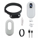 Lemmikloomakaelarihma kaamera, WiFi-d pole vaja, HD 1080P juhtmevaba minispordikaamera, Kassikaamera kaelarihm, Koeraj&auml;lgijaga kaelarihm koos videosalvestusega without 32GB TF Card valge
