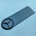 Autokleeps Must Pehmast Kummist Kleeps 3D T&auml;hega Embleem Mercedes Benz W463 G500 G550 G55 G63 Autokere Pagasiruumi Varuvelje Kaitsekate S spare tire sticker