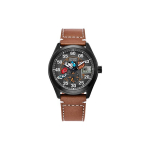 CITIZEN Disney Hiirekese kollektsioon 100m veekindel valgusj&otilde;ul t&ouml;&ouml;tav kvartsmehhanism nahkrihm BV1089-05W Black Dial