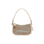 Coach Swinger 20 kootud nahast k&auml;ekott kaenla alla Mahjong kott &Otilde;lakott Crossbody Totes V&auml;ikesed naiste kotid Ivoor C3833-B4IO Basic Set (Bag+Dust Bag)