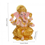 Vaikne Ganesha kuju Hindu elevandijumal tarkuse ja edu jaoks K&auml;sitsi valmistatud kodualtari kaunistus Diwali Puja jaoks Kontori kingiidee